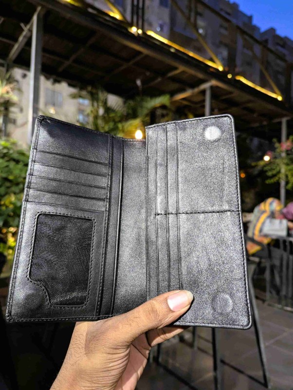 Black || Double Gadget Long Wallet - Image 4